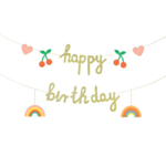 Happy Birthday Regnbue Guirlande