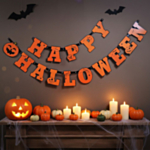 Happy Halloween Græskar Guirlande