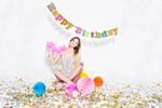 Happy Birthday Guirlande Multifarvet