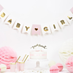 Baby Girl Flagguirlande