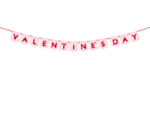 Valentine's Day Guirlande Lyserød