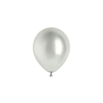 Krom Mini Latexballoner Sølv