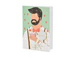 Groom Kort Med Broche