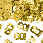 60 Års Konfetti Guld