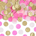 Cirkel Papir Konfetti Pink/Lyserød/Guld