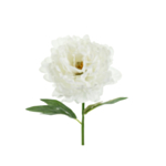 Kunstig Pæon Blomst Hvid
