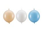 Linking Balloner Blå/Hvid/Beige