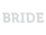 Bride Strygemærke Hvid