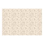 Blomster Engangsdug Beige