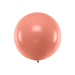 Stor Rund Ballon Metallisk Rosaguld