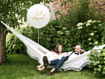 Just Married Kæmpe Ballon Hvid