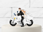 Brudepar På Motorcykel Bryllupsfigur