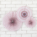 Mønstrede Rosetter Pastel Lyserød