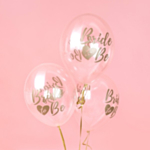 Bride To Be Balloner Guld/Klar