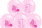 1 Års Balloner Lyserød