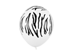 Zebra Balloner Pastel Hvid
