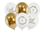 God Bless Ballon Mix Guld