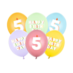 5 Års Fødselsdag Latexballoner