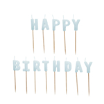 Happy Birthday Kagelys Lyseblå