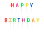 Happy Birthday Kagelys Multifarvet