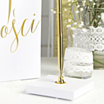 Kuglepensholder Inkl Kuglepen Guld/Perlehvid