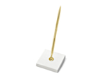 Kuglepensholder Inkl Kuglepen Guld/Cremehvid