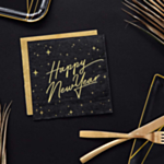 Happy New Year Servietter Sort