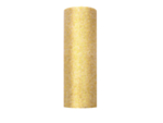 Tyl Stofrulle Glitter Guld
