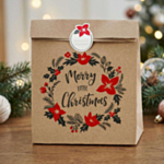 Vintage Merry Christmas Gaveposer