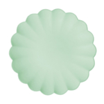 Pastel Plasttallerkener Salviegrøn