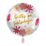 Grattis På Födelsedagen Folieballon Rød