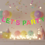 LET'S PARTY Guirlande Neon
