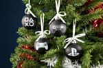 Playstation Glass Christmas Ornaments