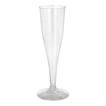 Plastik Champagneglas Transparent