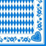Bayersk Mønstrede Servietter