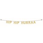 Hip Hip Hurraa Guirlande Guld