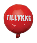 Rund Tillykke Folieballon
