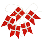 Dannebrog Filt Flagguirlande