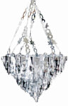 Lysekrone Diamant Sølv
