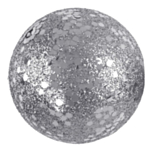 Glitterkugler Sølv