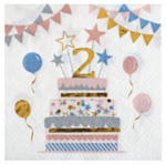 2 Års Fødselsdag Servietter