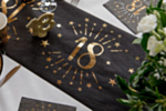18 Års Bordløber Guld/Sort