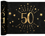 50 Års Bordløber Guld/Sort