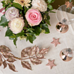 Glittergren Rosaguld