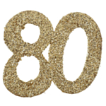 80 Års Bordtal Guld