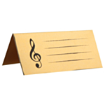 Musik Bordkort Guld