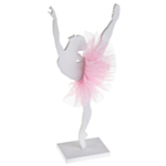 Ballerina Bordpynt Figur Lyserød