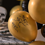 Skelet Latexballoner Guld