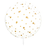 Guldprikkede Plast Balloner