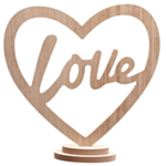 Love Træ Borddekoration